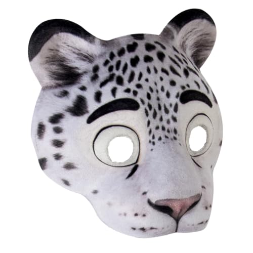 Ipetboom Animal Mask EVA Leopard Maske mit Elastischem Band Realistische Tierverkleidung für Halloween Karneval Maskenball und Party Leicht und für Erwachsene von Ipetboom