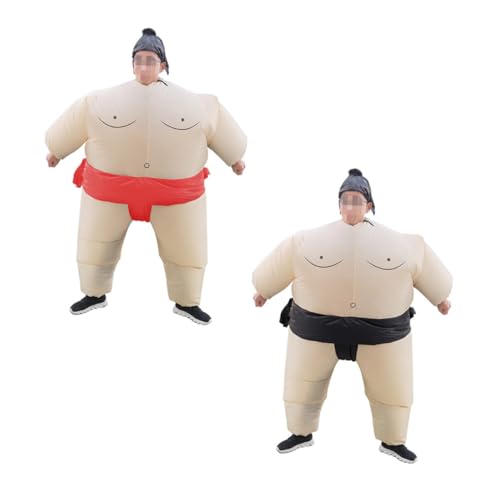 Ipetboom Aufblasbarer -Wrestling -Anzug aufblasbare Halloween-Kostüme Anzüge Ringen aufblasbares Kostüm für Erwachsene Wrestling-Kostüm Outfit zeigen Zufällige Farbe von Ipetboom