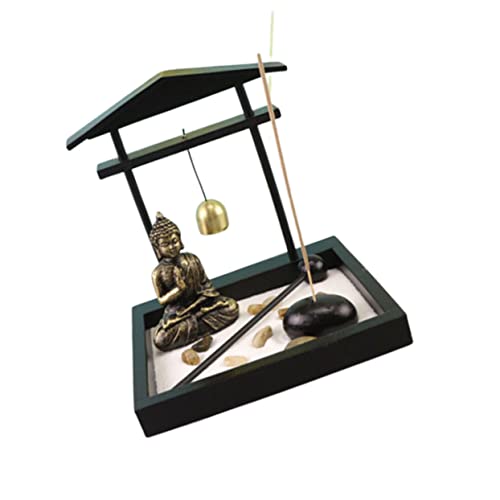 Ipetboom Buddha Statue Sand Tray Zen Garten Miniatur Meditationsdekoration für Schreibtisch Wohnzimmer Feng Shui Resin Micro Landschaft Feng Shui Ipetboom Buddha Statue Sand Tray Zen Garten Miniatur Meditationsdekoration für Schreibtisch Wohnzimmer Feng Shui Resin Micro Landschaft Feng Shui von Ipetboom