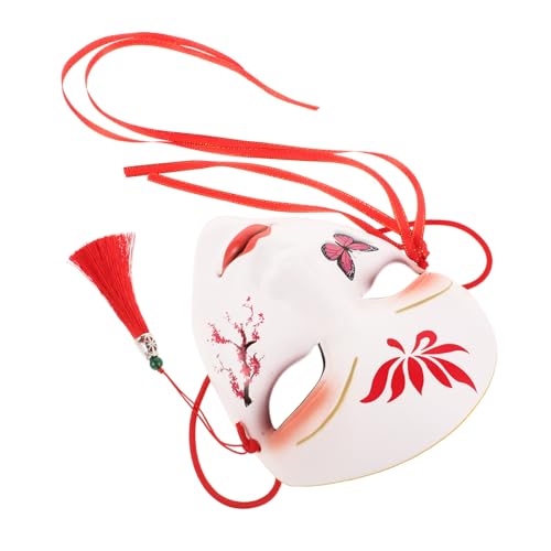 Ipetboom Chinesische Vollgesichtsmaske Handbemalt Karnevalsmaske für Erwachsene Cosplay Halloween Party Requisit mit Quasten Langlebig und Farbintensiv Ipetboom Chinesische Vollgesichtsmaske Handbemalt Karnevalsmaske für Erwachsene Cosplay Halloween Party Requisit mit Quasten Langlebig und Farbintensiv von Ipetboom