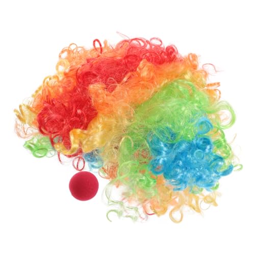 Ipetboom Clown Kostüm Set mit Regenbogen Perücke und Nase Atmungsaktives Material Bequemes Halloween Cosplay für Erwachsene und Vielseitig für Karneval Mottopartys und Geburtstagsfeiern Ipetboom Clown Kostüm Set mit Regenbogen Perücke und Nase Atmungsaktives Material Bequemes Halloween Cosplay für Erwachsene und Vielseitig für Karneval Mottopartys und Geburtstagsfeiern von Ipetboom