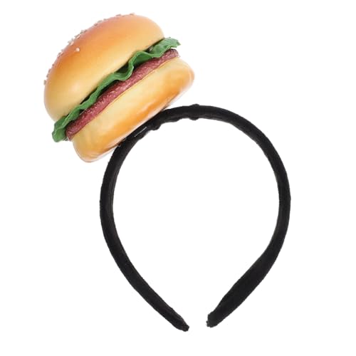 Ipetboom Cosplay Stirnband Neuheit Hamburger Form Kopfbedeckung Mädchen Performance Kopfschmuck von Ipetboom