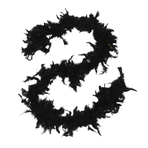 Ipetboom DIY Handwerk Nähen Heimdekoration Kunstpelzbesatz Christbaumschmuck Bastel-nähbesatz Karneval Kostüm Zubehör Halloween Kostümzubehör Feder-Accessoire Federbesatz Hühnerfeder Black von Ipetboom