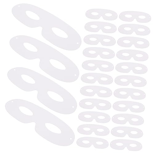 Ipetboom DIY Leere Papiermasken Set für Unbemalt Malen und Gestalten für Halloween Karneval Maskerade und Kreative Bastelprojekte von Ipetboom