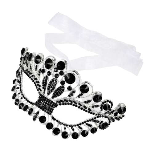 Ipetboom Damen Halbmaske mit Strass für Halloween und Karneval Maskerade Kostümzubehör für Partys Cosplay und Tanzveranstaltungen für Festliche Anlässe Ipetboom Damen Halbmaske mit Strass für Halloween und Karneval Maskerade Kostümzubehör für Partys Cosplay und Tanzveranstaltungen für Festliche Anlässe von Ipetboom