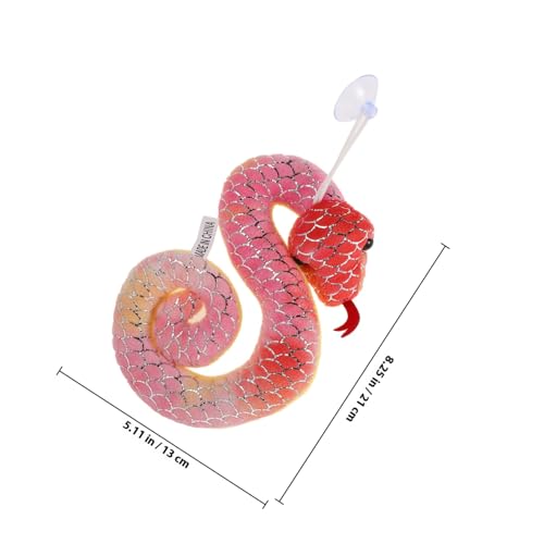 Ipetboom Dye Print Schlange Kuscheltier Handgenähtes Detailreich Besticktes Lebensechtes Plüschschlangen Ornament als Chinesisches Glückssymbol für Festliche Dekoration von Ipetboom