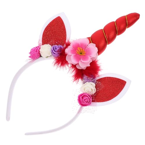 Ipetboom Einhorn Haarband Rot mit Flauschigem Horn Leichtes Party haarreif für Mädchen Bequem und Strapazierfähig für Geburtstagsfeiern Karneval und Kostümfeste Ipetboom Einhorn Haarband Rot mit Flauschigem Horn Leichtes Party haarreif für Mädchen Bequem und Strapazierfähig für Geburtstagsfeiern Karneval und Kostümfeste von Ipetboom