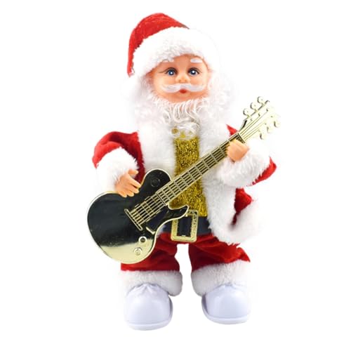 Ipetboom Elektrischer Weihnachtsmann mit Musik und Schwingender Gitarre Festliche Weihnachtsdekoration für Batteriebetriebenes Xmas und Tischdekoration Ipetboom Elektrischer Weihnachtsmann mit Musik und Schwingender Gitarre Festliche Weihnachtsdekoration für Batteriebetriebenes Xmas und Tischdekoration von Ipetboom