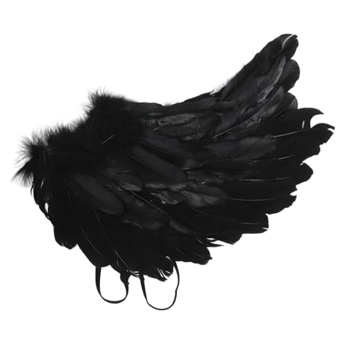 Ipetboom Engelsflügel Kostüm Zubehör für Halloween Karneval Cosplay Schwarze Federflügel für Bühnenaufführungen Partys und Maskeraden Leicht Praktisch Ansprechend Ipetboom Engelsflügel Kostüm Zubehör für Halloween Karneval Cosplay Schwarze Federflügel für Bühnenaufführungen Partys und Maskeraden Leicht Praktisch Ansprechend von Ipetboom