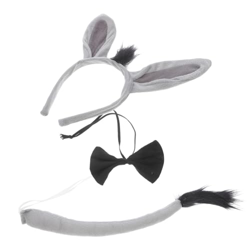 Ipetboom Esel Kostüm Set mit Süßem Haarreif und Fliege Einfach Anzuziehen Vielseitiges Tierkostüm Zubehör für Halloween Themenparty und Karneval Geeignet für Geburtstagsfeiern und Cosplay Ipetboom Esel Kostüm Set mit Süßem Haarreif und Fliege Einfach Anzuziehen Vielseitiges Tierkostüm Zubehör für Halloween Themenparty und Karneval Geeignet für Geburtstagsfeiern und Cosplay von Ipetboom