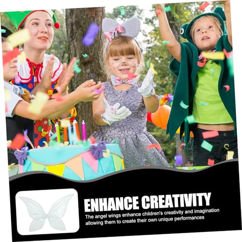 Ipetboom Faltbare Engelsschwingen für Frauen Elegantes Kostümzubehör für Partys Halloween und Weihnachtsfeiern für Kinderaufführungen und Cosplay Dress Up von Ipetboom