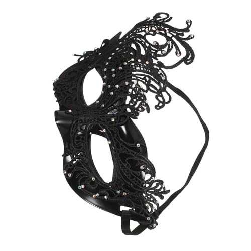 Ipetboom Feine Spitzen Halbgesichts-maske für Damen mit Elastischem Band Vintage Punk und Mardi Gras Augenmaske Komfortabel für Halloween Karneval Kostümball und Cosplay-party Ipetboom Feine Spitzen Halbgesichts-maske für Damen mit Elastischem Band Vintage Punk und Mardi Gras Augenmaske Komfortabel für Halloween Karneval Kostümball und Cosplay-party von Ipetboom