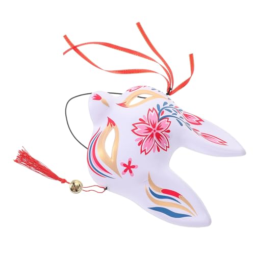 Ipetboom Fuchs Maske Halbmaske für Frauen Japanische Cosplay Maske für Karneval Halloween Mottoparty Masquerade Leichte Tiermaske für Festliche Anlässe Dekorativ und Auffällig von Ipetboom