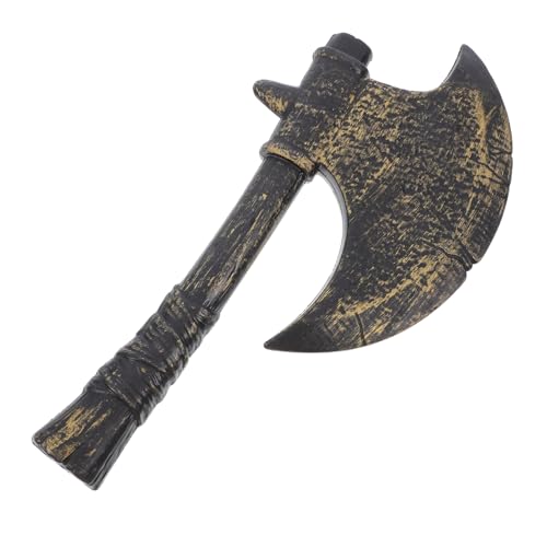 Ipetboom Gangster Requisiten Axe Feuerwehrmann- -Requisite Hatchet Holzfäller- -stütze Gefälschtes Beil Halloween Axe Prop Halloween-Cosplay-Requisiten Dark Brown Plastik von Ipetboom