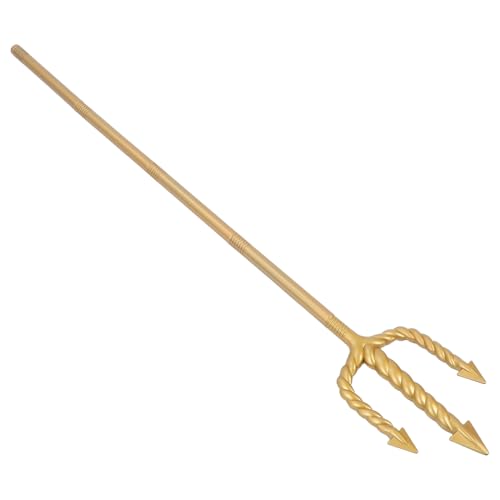 Ipetboom Goldener Halloween Trident Cosplay Requisite mit Sicherem Abnehmbarem Teiligen Stab für Karneval Party und Dämonen Kostümaccessoire Ipetboom Goldener Halloween Trident Cosplay Requisite mit Sicherem Abnehmbarem Teiligen Stab für Karneval Party und Dämonen Kostümaccessoire von Ipetboom