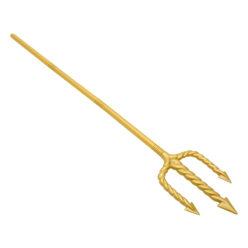 Ipetboom Goldener Teufelsgabel Cosplay Requisite Abnehmbar Halloween Kostüm Zubehör Bühnenparty Accessoire von Ipetboom