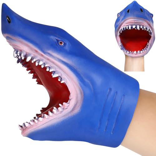 Ipetboom Hai-handpuppe: Tier-handpuppenspiel – Fantasievolle Lehrhandschuhe zum Geschichtenerzählen, Rollenspiele, Blau Ipetboom Hai-handpuppe: Tier-handpuppenspiel – Fantasievolle Lehrhandschuhe zum Geschichtenerzählen, Rollenspiele, Blau von Ipetboom