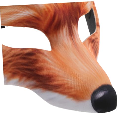 Ipetboom Halbgesichts-fuchsmaske für Halloween und Karneval Komfortabel Langlebig Auffälliges Design Vielseitig Einsetzbar für Kostüm Party Maskerade Geeignet für Erwachsene von Ipetboom