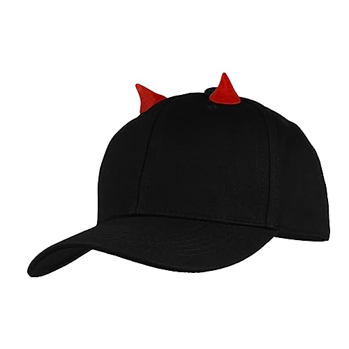 Ipetboom Halloween Cap Kleine Teufel Baseballmütze Schwarz Baumwolle Sommer Sonnenhut Verstellbar Unisex Für Damen Herren Karneval Party Accessoire Ipetboom Halloween Cap Kleine Teufel Baseballmütze Schwarz Baumwolle Sommer Sonnenhut Verstellbar Unisex Für Damen Herren Karneval Party Accessoire von Ipetboom