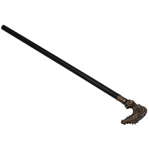 Ipetboom Halloween Cosplay Drachenkopf Gehstock Punk Style Stab für Kostüm Party Bühnenauftritt Dekorative Requisite Zubehör von Ipetboom