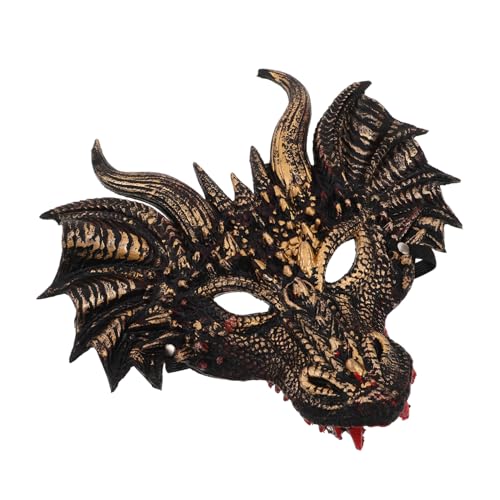 Ipetboom Halloween Drachen Maske Vollgesichts Cosplay Maske mit Realistischem für Erwachsene und Langlebig Wiederverwendbar für Halloween Karneval und Kostümparty von Ipetboom
