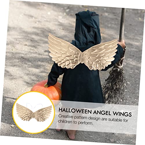 Ipetboom Halloween Engelsflügel Teilig Silber Gold Bunte Cosplay Flügel für Mädchen Party Kostüm Leichtes Passendes Zubehör für Karneval und Festlichkeiten von Ipetboom