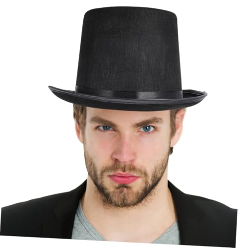 Ipetboom Halloween Filzhut Hochhut Schwarz Herren Hut Karneval Kostüm Requisiten Party Zubehör Ipetboom Halloween Filzhut Hochhut Schwarz Herren Hut Karneval Kostüm Requisiten Party Zubehör von Ipetboom