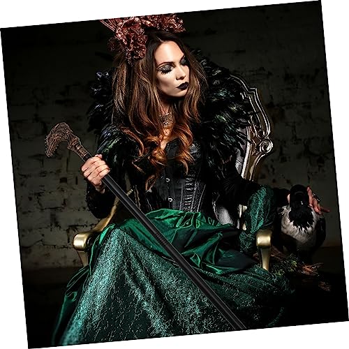 Ipetboom Halloween Gehstock mit Drachenkopf Antiker Punk Stab Robustes Cosplay Accessoire für Kostüme und Bühnenauftritte Dekorativer Spazierstock für Halloween Partys von Ipetboom
