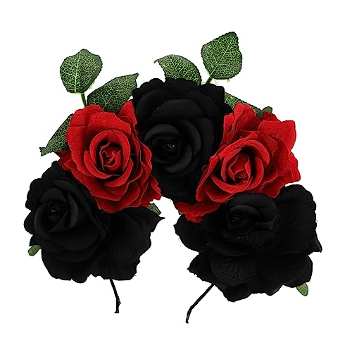 Ipetboom Halloween Haar Reifen Mit Roten Und Schwarzen Rosen Für Kreative Kostüme Und Partys Für Halloween Events Und Festliche Anlässe Ipetboom Halloween Haar Reifen Mit Roten Und Schwarzen Rosen Für Kreative Kostüme Und Partys Für Halloween Events Und Festliche Anlässe von Ipetboom