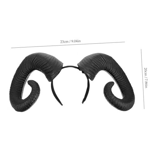 Ipetboom Halloween Haarreif mit Schwarzen Ochsenhörnern Realistisches Hörner-design Perfektes Party-accessoire für Erwachsene für Halloween Cosplay und Fotoshootings Ipetboom Halloween Haarreif mit Schwarzen Ochsenhörnern Realistisches Hörner-design Perfektes Party-accessoire für Erwachsene für Halloween Cosplay und Fotoshootings von Ipetboom