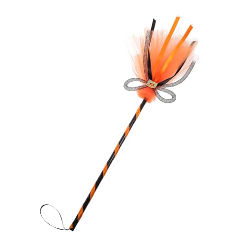 Ipetboom Halloween Hexenbesen Kleiner Oranger Besen Leichtes und Tüllmaterial Stabile Halloween Deko für Party und Kostümzubehör Ipetboom Halloween Hexenbesen Kleiner Oranger Besen Leichtes und Tüllmaterial Stabile Halloween Deko für Party und Kostümzubehör von Ipetboom