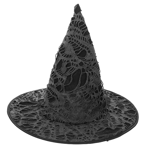 Ipetboom Halloween Hexenhut mit Lochdesign Kostümhut für Damen Vielseitig Einsetzbar für Partys und Fotoshootings Leichtem für Halloween Cosplay Ipetboom Halloween Hexenhut mit Lochdesign Kostümhut für Damen Vielseitig Einsetzbar für Partys und Fotoshootings Leichtem für Halloween Cosplay von Ipetboom