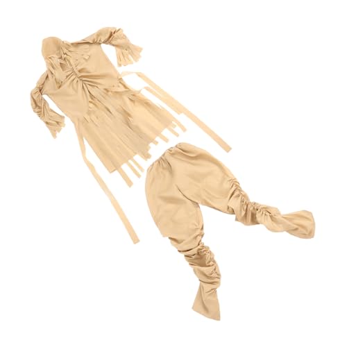 Ipetboom Halloween Kostüm Erwachsene Mumie Beige Gruseliges Horror Kostüm mit Elastischen Hosenbündchen für Komfort für Karneval Kostümparty Bühnenauftritte und Verkleidungen Ipetboom Halloween Kostüm Erwachsene Mumie Beige Gruseliges Horror Kostüm mit Elastischen Hosenbündchen für Komfort für Karneval Kostümparty Bühnenauftritte und Verkleidungen von Ipetboom