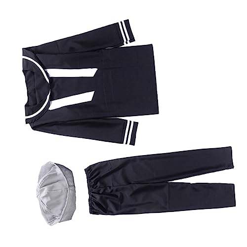 Ipetboom Halloween Kostüm Set für Herren Blaues Matrosenanzug Cosplay Einteilig Geeignet für Party und Bühnenauftritte Einheitsgröße Ipetboom Halloween Kostüm Set für Herren Blaues Matrosenanzug Cosplay Einteilig Geeignet für Party und Bühnenauftritte Einheitsgröße von Ipetboom