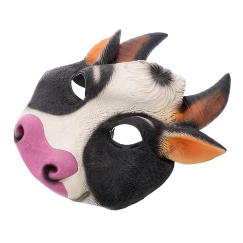 Ipetboom Halloween Kuh Maske Halbgesicht aus Atmungsaktivem Material Einzigartige Tierkopfverkleidung für Maskerade Cosplay Halloween Kostüm Partys und Bühnenauftritte Ipetboom Halloween Kuh Maske Halbgesicht aus Atmungsaktivem Material Einzigartige Tierkopfverkleidung für Maskerade Cosplay Halloween Kostüm Partys und Bühnenauftritte von Ipetboom