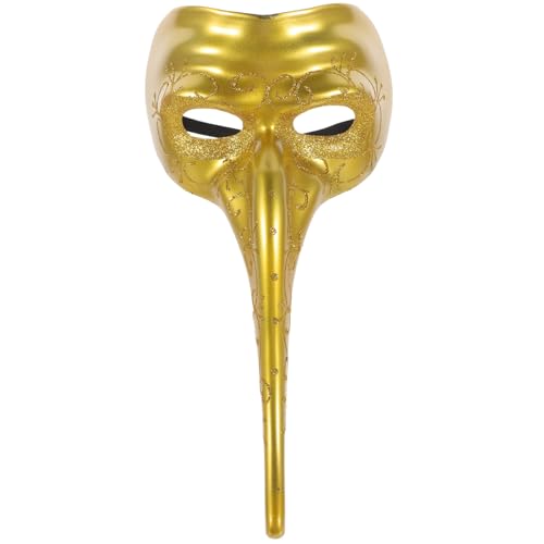 Ipetboom Halloween Langnasen Maske Goldene Cosplay Maske für Männer und Frauen für Karneval Fasching und Halloween Party Einzigartiges Design für Faschingsfeiern Ipetboom Halloween Langnasen Maske Goldene Cosplay Maske für Männer und Frauen für Karneval Fasching und Halloween Party Einzigartiges Design für Faschingsfeiern von Ipetboom