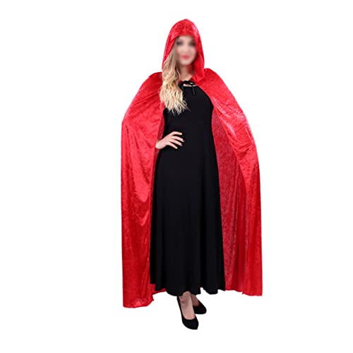 Ipetboom Halloween-Mantel Hexenumhang Mit Kapuze Kostüm Robe Cosplay Halloween Gruseliger Umhang Halloween Schwarzer Umhang Halloween-zaubererumhang Schwarzer Kapuzenmantel Rot Ipetboom Halloween-Mantel Hexenumhang Mit Kapuze Kostüm Robe Cosplay Halloween Gruseliger Umhang Halloween Schwarzer Umhang Halloween-zaubererumhang Schwarzer Kapuzenmantel Rot von Ipetboom