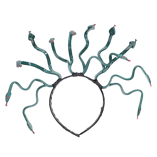 Ipetboom Halloween Schlangen Stirnband aus Medusa Kopfschmuck für Damen und Mädchen Wiederverwendbares Langlebiges Halloween Kostüm Accessoire für Karneval und Party von Ipetboom