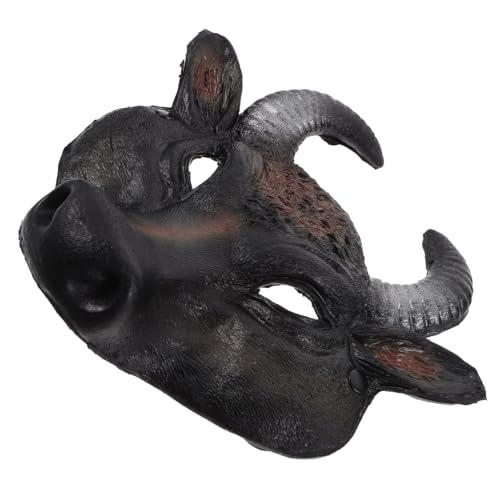 Ipetboom Halloween Tiermaske Bull Half Face PU Verstellbar für Cosplay Kostüm Requisite und Partydekoration Gruselige Maske für Erwachsene Einzigartige Maskerade und DIY Ipetboom Halloween Tiermaske Bull Half Face PU Verstellbar für Cosplay Kostüm Requisite und Partydekoration Gruselige Maske für Erwachsene Einzigartige Maskerade und DIY von Ipetboom