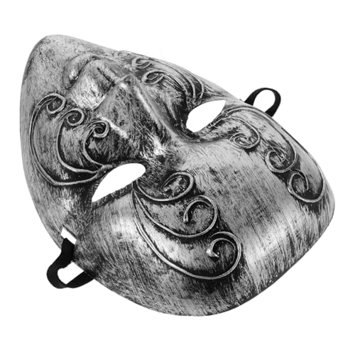 Ipetboom Halloween Vollgesichtsmaske Silber Retro Venezianische Maske aus Weichem Kunststoff für Damen Herren Karneval Maskerade Ball Kostüm Party Ipetboom Halloween Vollgesichtsmaske Silber Retro Venezianische Maske aus Weichem Kunststoff für Damen Herren Karneval Maskerade Ball Kostüm Party von Ipetboom