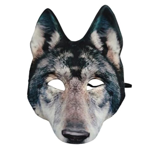 Ipetboom Halloween Wolf Tiermaske Gruselige Wolfskopfmaske Für Kostümpartys Cosplay Realistische Wolf Für Halloween Dekoration Verkleidung Ipetboom Halloween Wolf Tiermaske Gruselige Wolfskopfmaske Für Kostümpartys Cosplay Realistische Wolf Für Halloween Dekoration Verkleidung von Ipetboom