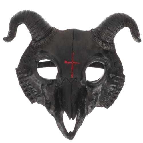 Ipetboom Halloween Ziegenmaske Flexiblem PU Leichtes Festival Cosplay Gesichtscover Komfortabel und Strapazierfähig für Party und Karneval Elastisch Anpassbar für Halloween und Ipetboom Halloween Ziegenmaske Flexiblem PU Leichtes Festival Cosplay Gesichtscover Komfortabel und Strapazierfähig für Party und Karneval Elastisch Anpassbar für Halloween und von Ipetboom