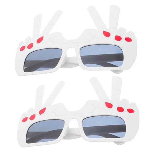 Ipetboom Halloween-brillen-requisiten 2 Stück Geste Cosplay-brille Geburtstagsparty-brille Lustige Photo Booth-requisiten Bequemer Pc-rahmen Ipetboom Halloween-brillen-requisiten 2 Stück Geste Cosplay-brille Geburtstagsparty-brille Lustige Photo Booth-requisiten Bequemer Pc-rahmen von Ipetboom