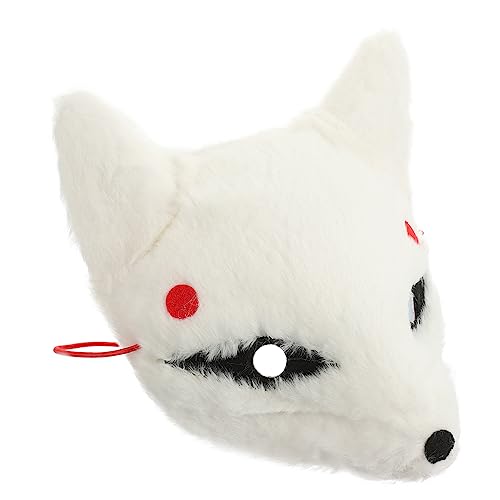 Ipetboom Handgefertigte Weiße Fuchsmaske Für Damen Cosplay Maske Für Halloween Karneval Kostümparty Dekorative Party Maske Einzigartiges Design Ipetboom Handgefertigte Weiße Fuchsmaske Für Damen Cosplay Maske Für Halloween Karneval Kostümparty Dekorative Party Maske Einzigartiges Design von Ipetboom
