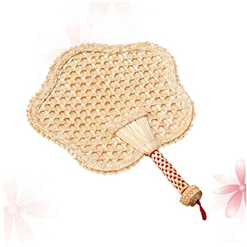 Ipetboom Handgefertigter Handgestrickter Fünfzackiger Bambusfächer Sommerlicher Handlicher Kühlventilator Leicht Tragbar Elegant für Zuhause und Strand Ipetboom Handgefertigter Handgestrickter Fünfzackiger Bambusfächer Sommerlicher Handlicher Kühlventilator Leicht Tragbar Elegant für Zuhause und Strand von Ipetboom