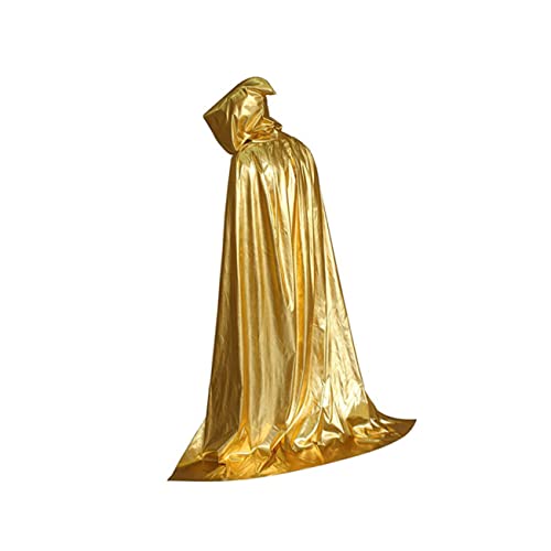 Ipetboom Helles Tuchsumhang Halloween Umhänge Kapuze und Umhänge Halloween-Umhänge Halloween-Mantel für Erwachsene Kleidung Unisex -Kapuze -Umhang Halloween-Umhang für Erwachsene Golden von Ipetboom