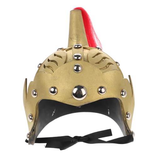 Ipetboom Helm Historischer Krieger Kostümhelm mit Verstellbarem Kinnriemen für Theater Cosplay und Themenpartys Authentisches Antikes Soldatenhelm Zubehör Zufällige Farbe Zufällige Farbe von Ipetboom