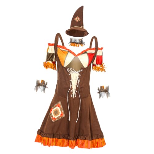 Ipetboom Hexen Kostüm Halloween Party Kostüm mit Hut Handblume und Kleid für Rollenspiele und Bühnenauftritte Ipetboom Hexen Kostüm Halloween Party Kostüm mit Hut Handblume und Kleid für Rollenspiele und Bühnenauftritte von Ipetboom