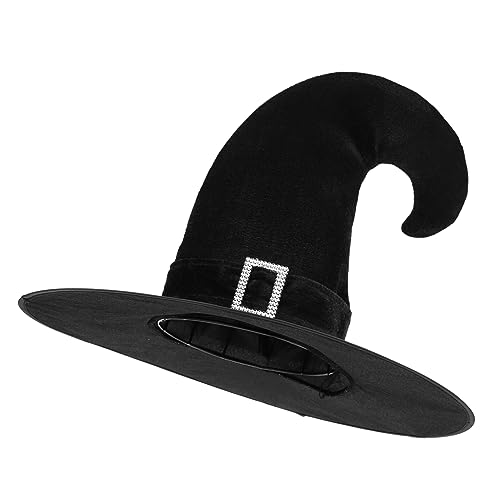 Ipetboom Hexenhut für Halloween Einzigartiger Cosplay Hut für Frauen Schwarze Maske Perfektes Kostüm Zubehör für Partys und Fotoshootings Ipetboom Hexenhut für Halloween Einzigartiger Cosplay Hut für Frauen Schwarze Maske Perfektes Kostüm Zubehör für Partys und Fotoshootings von Ipetboom
