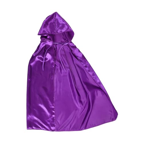 Ipetboom Hexenschal Umhang Mit Kapuze Halloween Kapuzenumhang Umhang Für Cosplay Vampirkostüm Damen Umhang Cosplay Umhang Halloween Deko Umhang Foto Requisite Umhang Für Party Satin von Ipetboom